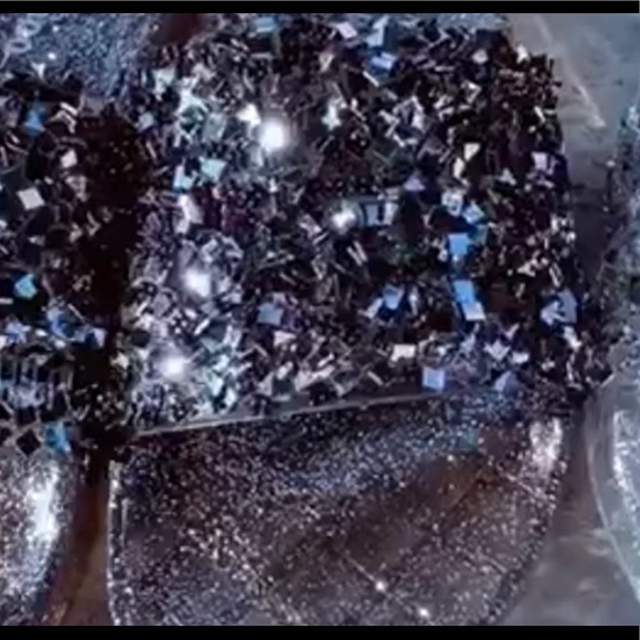 Back BEDAZZLED Jelly Glitter Embellished Slides - Picture 5 of 5